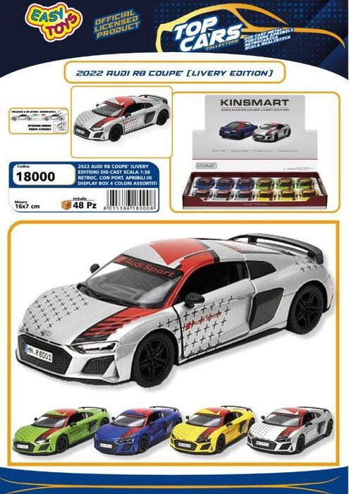 EASY TOYS AURI R8 COUPE’ 2020 LIVERY EDITION <RETROCARICA> - Conf. da 1