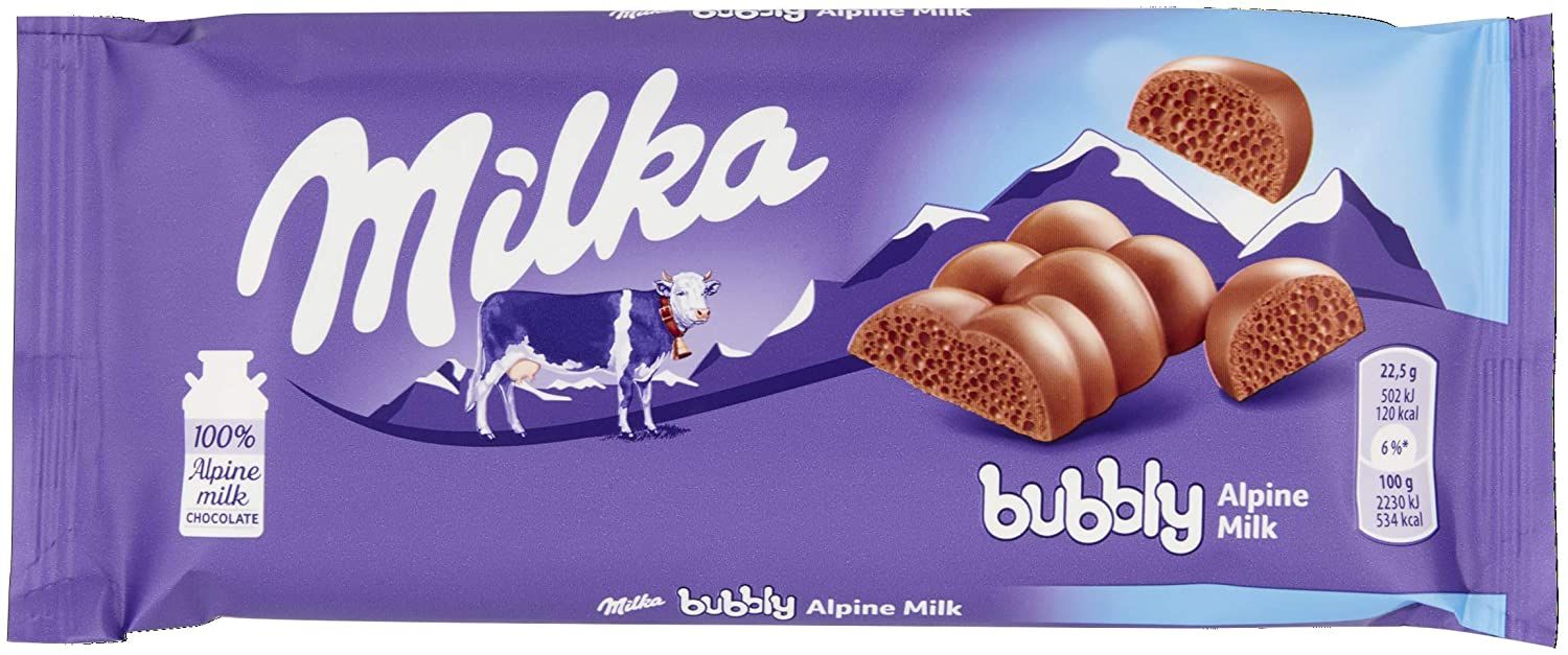 MONDELEZ MILKA TAVOLETTA DI CIOCCOLATO 90 GR BUBBLY - Conf. da 1