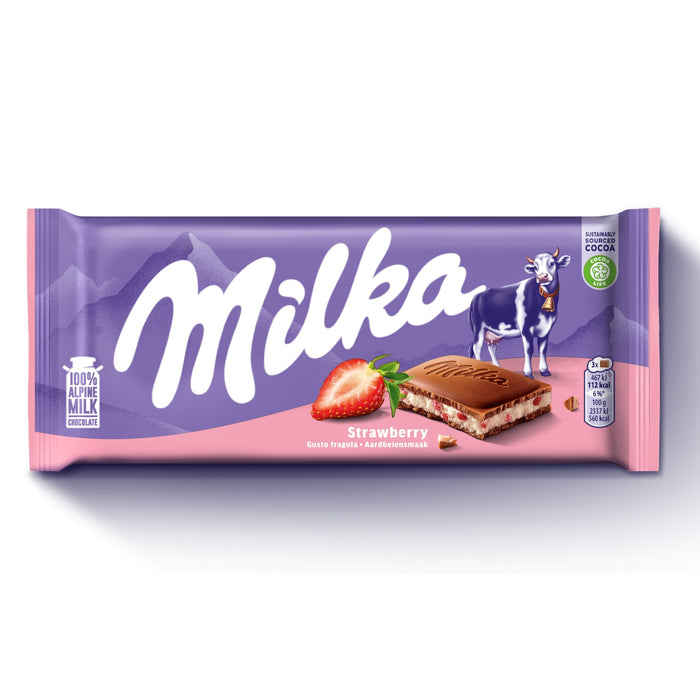 MONDELEZ MILKA TAVOLETTA DI CIOCCOLATO 100 GR YOGURT&FRAGOLA - Conf. da 1