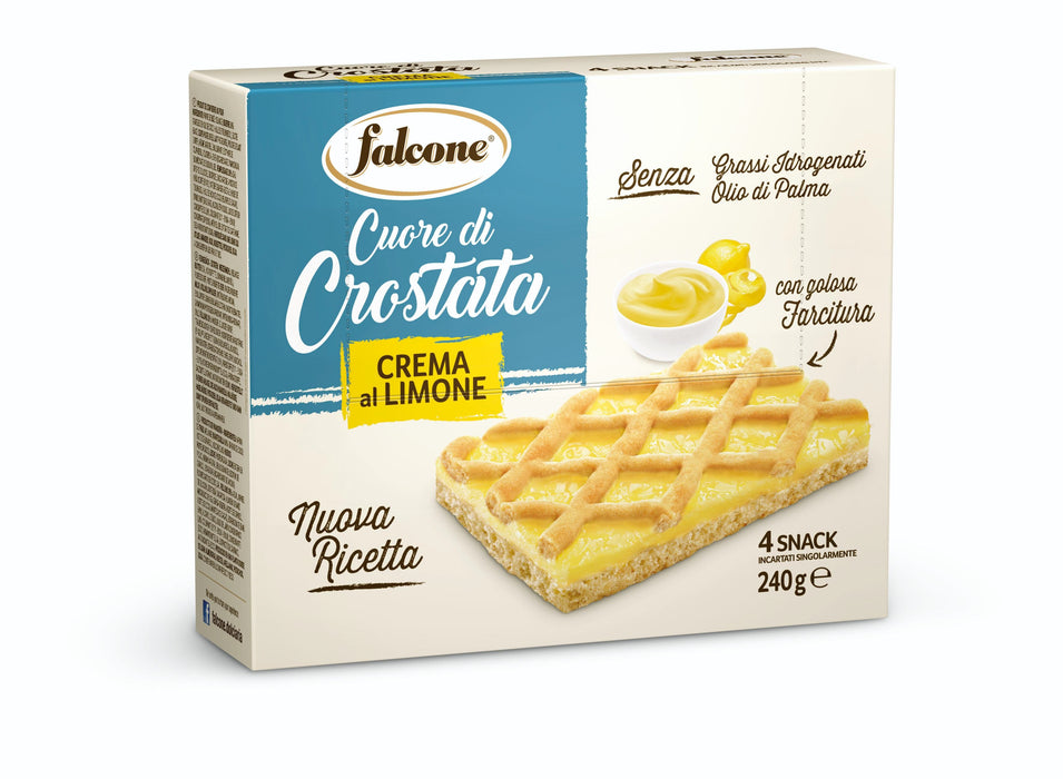 FALCONE MULTIPACK CROSTRATA CREMA AL LIMONE 4 PEZZI X 60GR - Conf. da 1