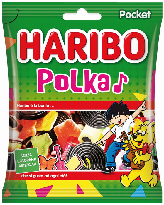 HARIBO CARAMELLA GOMMOSA BUSTA 100GR POLKA - PZ.1